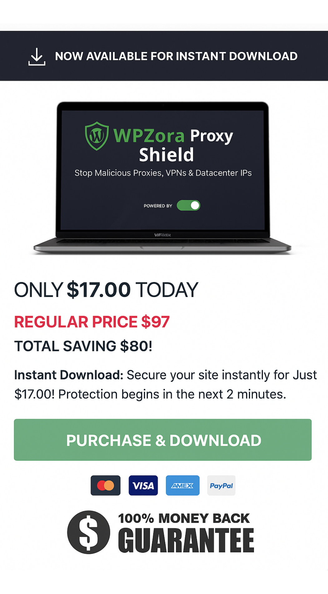 Buy WPZora Proxy Shield